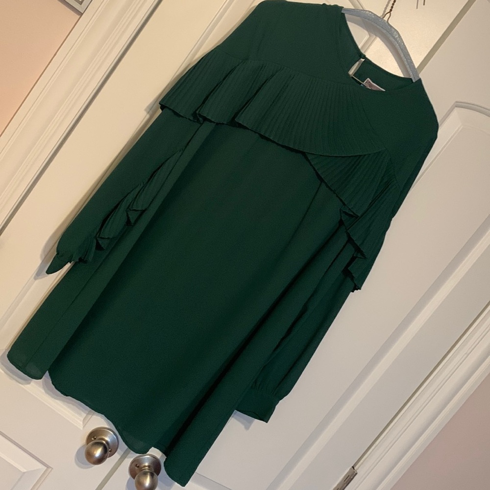 CHELSEA28 Green Dress L